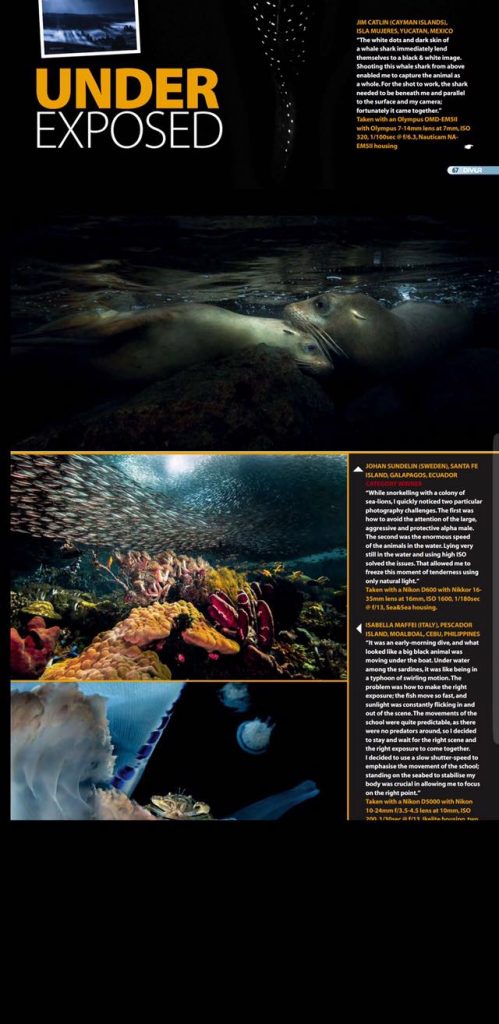 Underexposed featured on Diver UK
